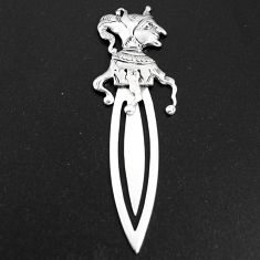 5.60gms indonesian bali style solid 925 sterling silver bookmark jewelry
